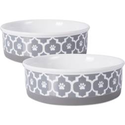 Bone Dry Pet Lattice Pet Bowl Medium 2pcs