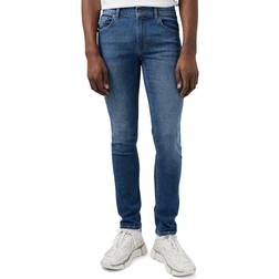 J.Lindeberg Jay Active Mid Indigo Jeans Mand Jeans Ensfarvet hos Magasin Mid