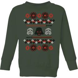 Star Wars Empire Knit Kids' Christmas Sweatshirt Forest 11-12 Forest