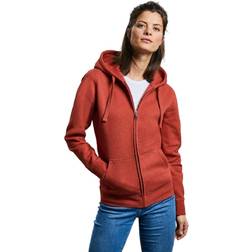 Russell Athletic Womens/Ladies Authentic Zipped Hoodie (Burgundy Melange)