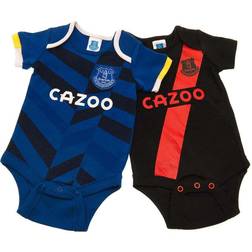 Everton FC Baby Bodysuit (Pack of 2) (12-18 Months) (Blue/Black)