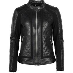 Helstons Kate Ladies Motorcycle Leather Jacket, black, for Women, black, for Women