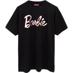 Barbie Women's Oversized T-shirt - Black/Pink