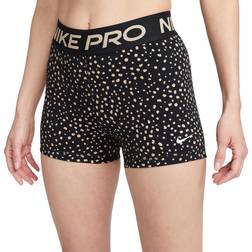 Nike Pro Dot 3 Shorts Black/White, Black/White, 2Xl, Women