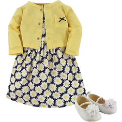 Hudson Dress, Cardigan, Shoes 3-Piece Set - Daisy (65236079)