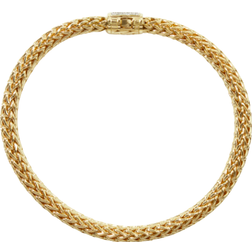 John Hardy Classic Chain Bracelet - Gold/White Diamond