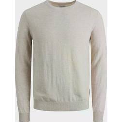 Jack & Jones JJEEMIL stickad pullover, Oatmeal Melange