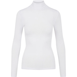 Pieces Pcpippi LS Rollneck Top Noos - Bright White