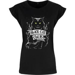 Grindstore Womens/Ladies Cat Club Premium T Shirt (Black)