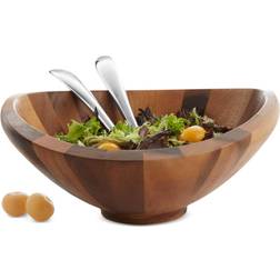 Nambe Butterfly Salad with Servers Salad Bowl