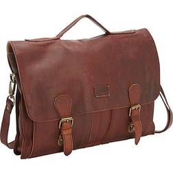 B-5XL Soft Leather Laptop Messenger Bag & Brief Bag Extra Large