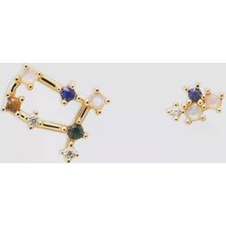 PDPAOLA Plated Capricorn Constellation Earrings