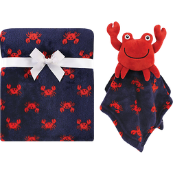 Hudson Plush Blanket with Security Blanket 2-pack Crab