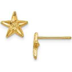 Star Stud Earrings in 14k