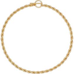 Ted Baker Lydiaa Fine Rope Chain T-Bar Necklace - Gold