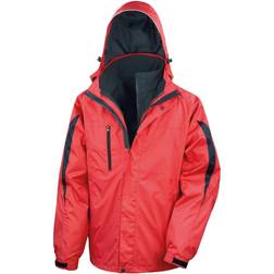 Result Mens In Softshell Waterproof Journey Jacket With Hood (Black Black)