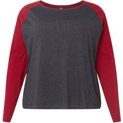 Urban Classics Ladies Contrast Raglan Longsleeve Long-sleeve Shirt