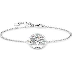 Thomas Sabo Paradise Colours Tree of Love Bracelet - SIlver/Multicolour