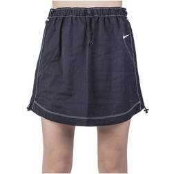 Nike Women's Sportswear Swoosh Woven High Rise Skirt - Black/White