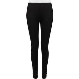 SF Womens/Ladies Leggings (Black/White)