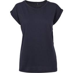 Build Your Brand Womens Extended Shoulder T-Shirt