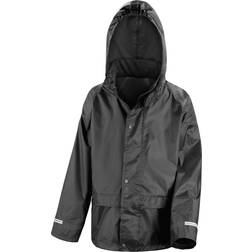 Result Childrens/Kids Core Junior Stormdri Rain Over Jacket (11-12 years) (Black)