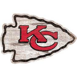 Fan Creations Kansas City Chiefs Distressed Logo Cutout Sign Board