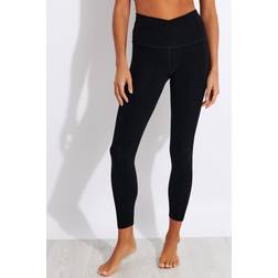 Beyond Yoga At Your Leisure High-Waisted Midi Leggings Darkest Night