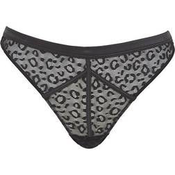 Figleaves Pimlico Thong - Black Leopard