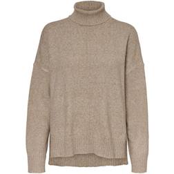 Noisy May Nmian L/S Roll Neck Knit Noos Stickade tröjor Melange