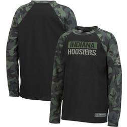 Colosseum Indiana Hoosiers OHT Military Appreciation Raglan LS Hodies Youth