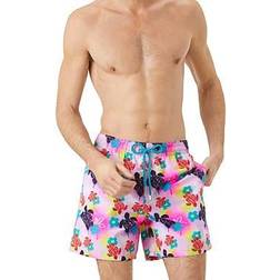 Vilebrequin Moorea Turtle Print Swim Trunks Neon