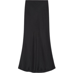 Anine Bing Bar Silk Skirt - Black