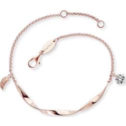 Engelsrufer Angel Wing Twist Bracelet - Rose Gold/Transparent