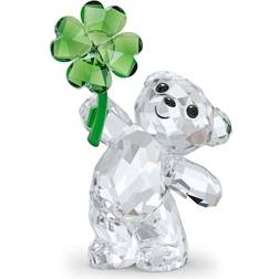 Swarovski Kris Bear Lucky Charm Green/Transparent Figurine 5.6cm