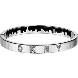 DKNY Bangle Enamel Skyline Bracelet - Silver/Transperent