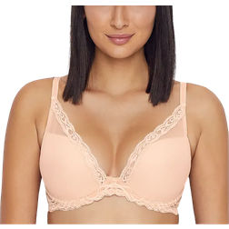 Natori Feathers Plunge Bra - Cameo Rose