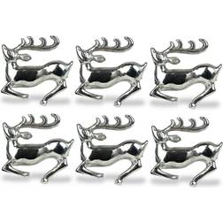 Design Imports Silver Stag Napkin Ring 6pcs