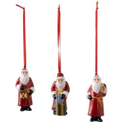 Villeroy & Boch Nostalgic Ornaments Set Santa Claus, 8 x 3.5 cm Christmas Tree Ornament