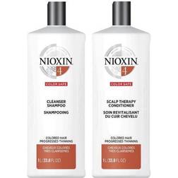 Nioxin System 4 Cleanser Scalp Therapy 33.8oz/1 LITER DUO