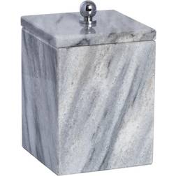 Bey-Berk Marble Bath Canister with Lid Kitchen Container