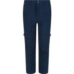 Regatta Childrens/kids Highton Stretch Zipoff Walking Trousers (moonlight Denim)