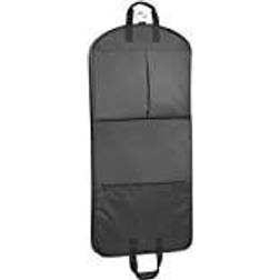 WallyBags Heavy Duty Travel Garment Bag with Pockets, Black, 52-inch
