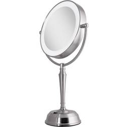 Zadro Rechargeable Cordless LED Lighted Vanity Satin Nickel one-size