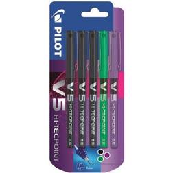 Pilot Hi- Techpoint V5 Rollerball Pens 5pcs