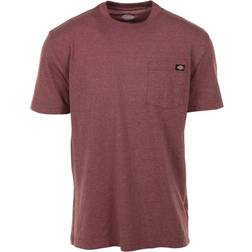 Dickies Short Sleeve Heavyweight Heathered T-shirt - Burgundy