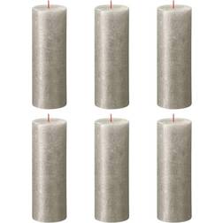 Bolsius Rustic Pillar Shimmer 4 pcs 190x68 mm Candle