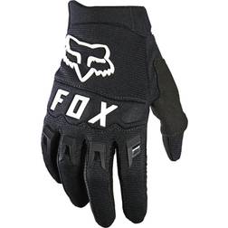 Fox Dirtpaw Youth Motocross Gloves - Black/White Junior