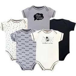 Touched By Nature 5-Pack Mr. Moon Organic Cotton Bodysuits