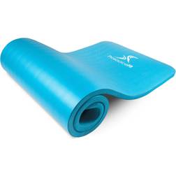 ProsourceFit Extra Thick Yoga and Pilates Mat 1 in. Aqua